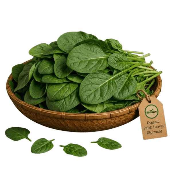 Organic Fresh Palak Leaves (Spinach) – Naturally Grown by BioWise