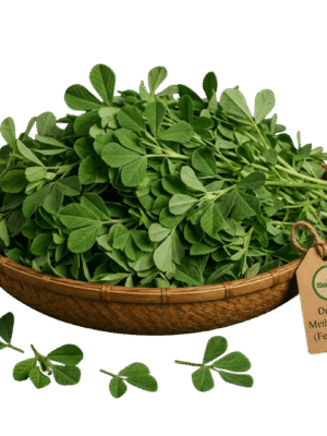 Organic Fresh Methi Leaves (Fenugreek) – Naturally Grown by BioWise Organic Fresh Methi Leaves (Fenugreek) – Naturally Grown by BioWise